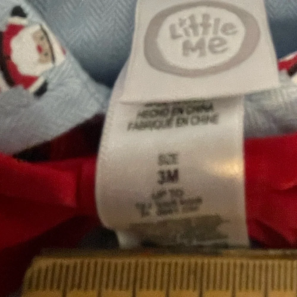 Little Me Boys‎ Infant 3 month 2 Piece Christmas pant shirt tie embroidered NWT